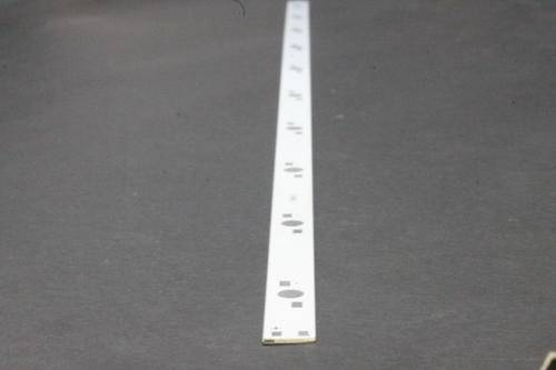 Aluminium Circuit Board for 10 Leds (1W, 3W,or 5W) 500x10x1mm